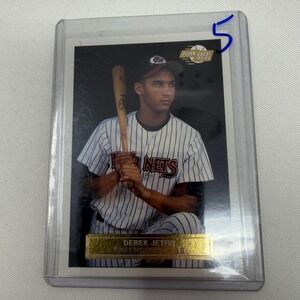 1992 Fleer Excel Derek Jeter Greensboro Hornets Rookie Card 210 Baseball Card